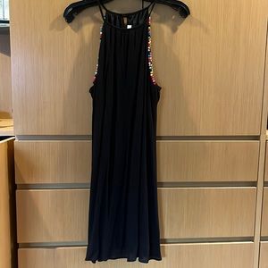 Black crepe dress